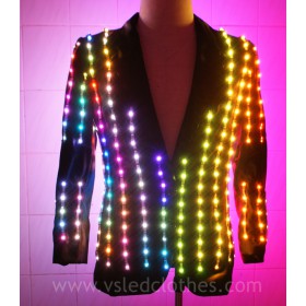 Multicolor led light jacket for men performance
